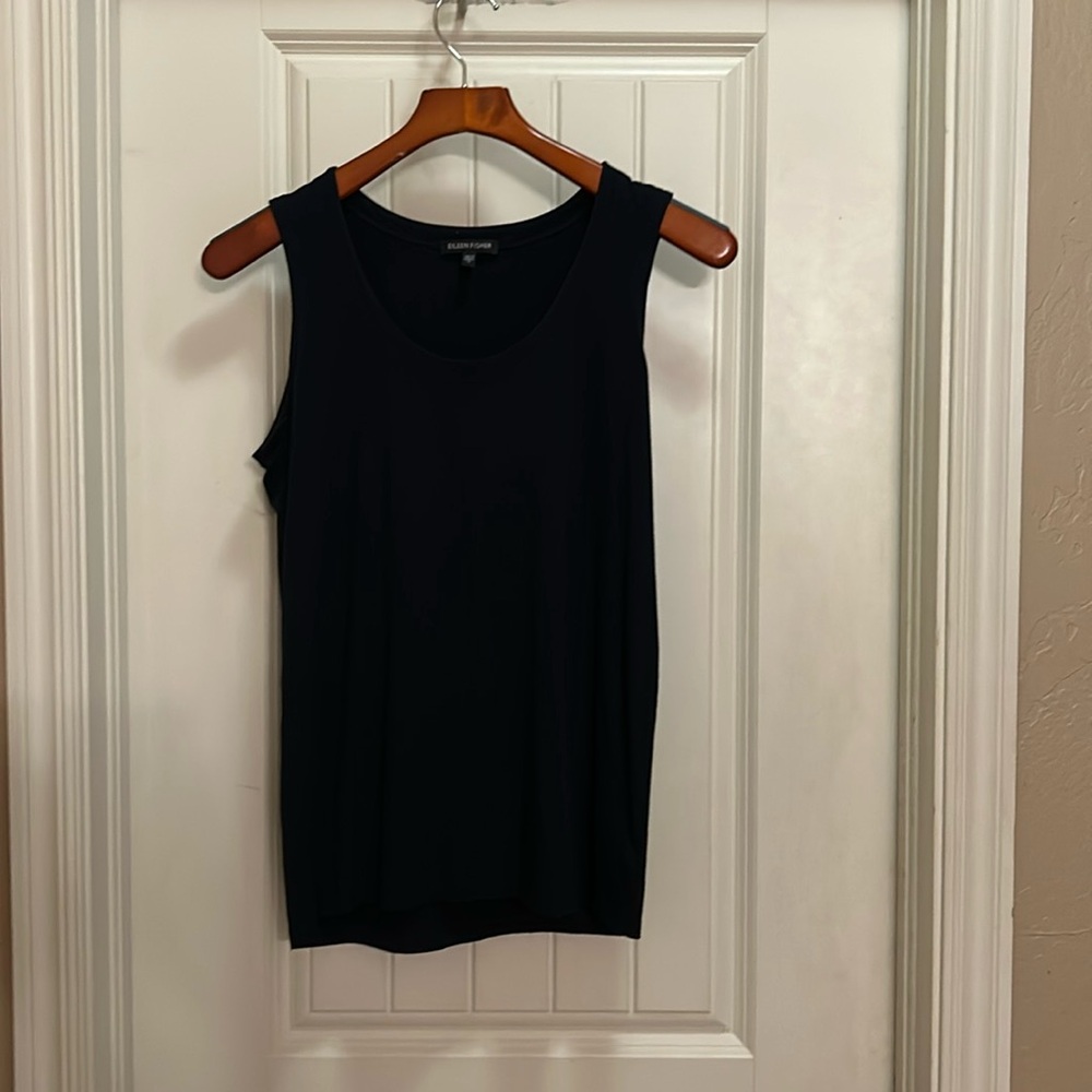 Eileen Fisher navy tank top size S